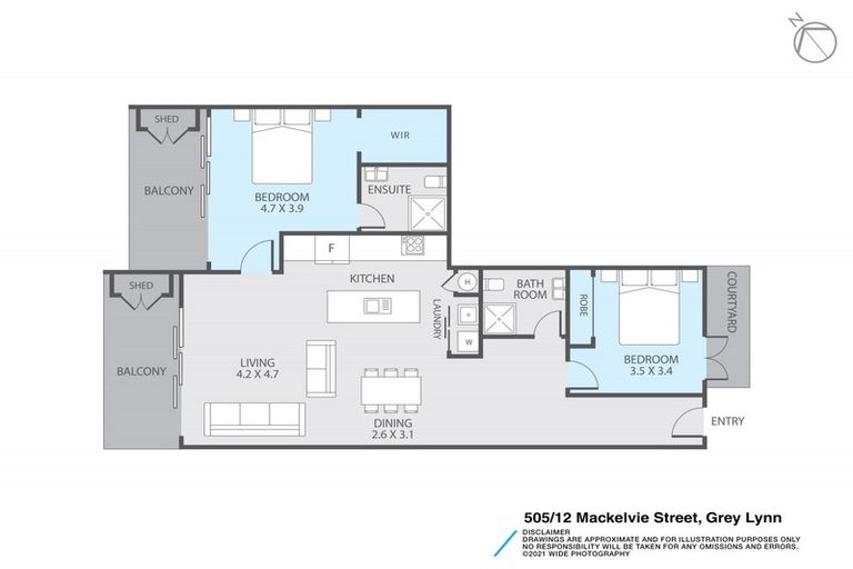 Photo of property in 505/12 Mackelvie Street, Grey Lynn, Auckland, 1021