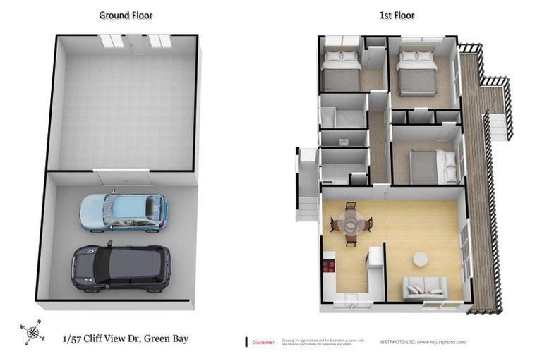 Photo of property in 1/57 Cliff View Drive, Green Bay, Auckland, 0604