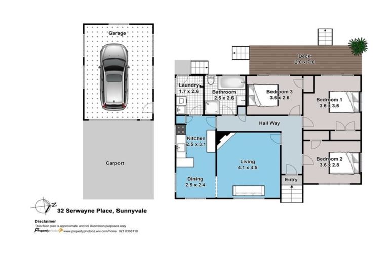 Photo of property in 32 Serwayne Place, Sunnyvale, Auckland, 0612