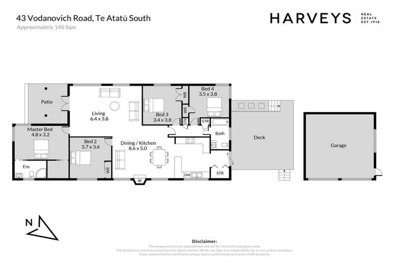 Photo of property in 43 Vodanovich Road, Te Atatu South, Auckland, 0610