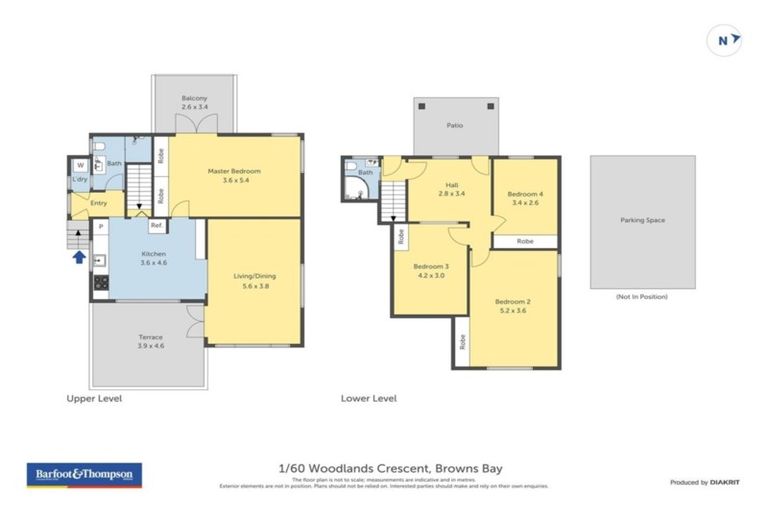 Photo of property in 1/60 Woodlands Crescent, Browns Bay, Auckland, 0630