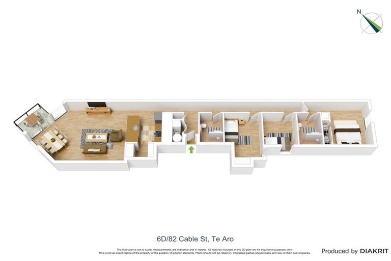 Photo of property in Piermont Apartments, 6d/82 Cable Street, Te Aro, Wellington, 6011