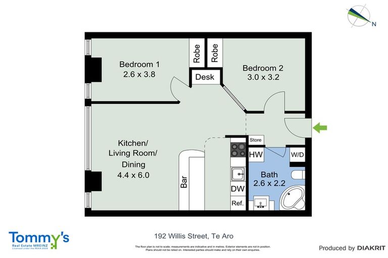 Photo of property in St Peters Apartments, 9c/192 Willis Street, Te Aro, Wellington, 6011