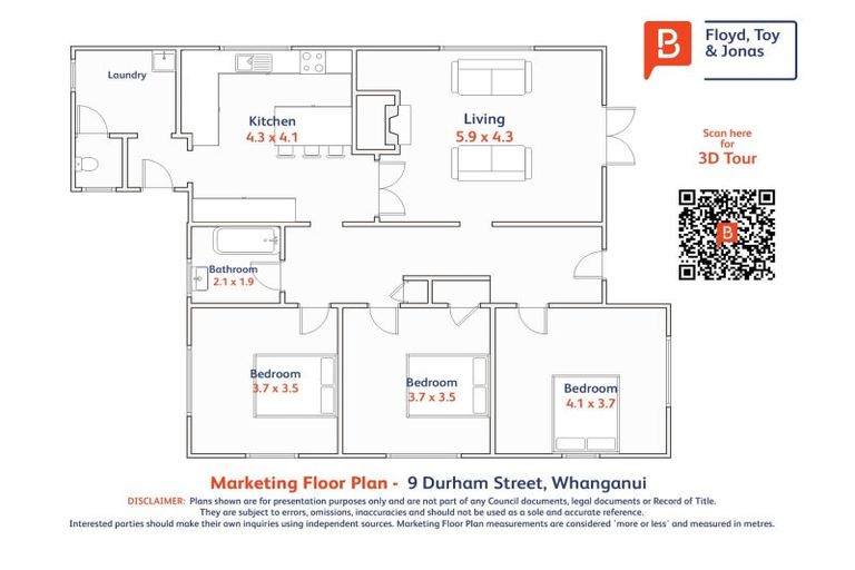 Photo of property in 9 Durham Road, Springvale, Whanganui, 4501