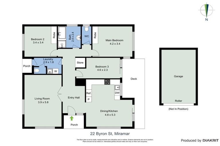 Photo of property in 22 Byron Street, Miramar, Wellington, 6022