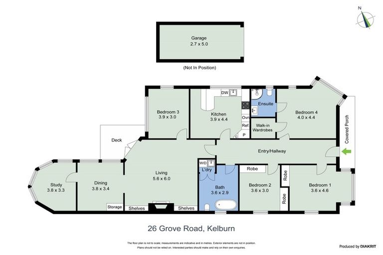 Photo of property in 26 Grove Road, Kelburn, Wellington, 6012