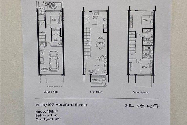 Photo of property in Latimer Terraces, 18/197 Hereford Street, Christchurch Central, Christchurch, 8011