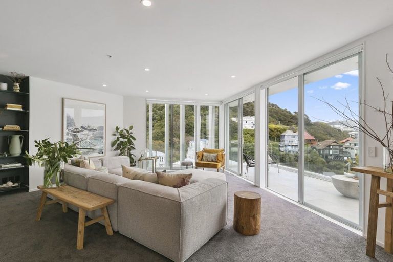 Photo of property in Alto Apartments, 4a/22 Telford Terrace, Oriental Bay, Wellington, 6011