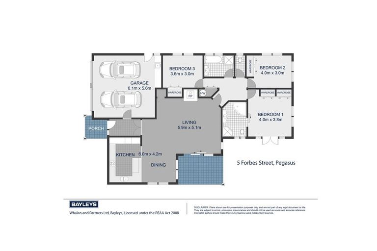 Photo of property in 5 Forbes Street, Pegasus, 7612