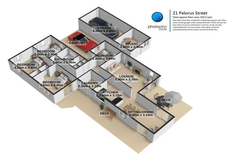 Photo of property in 21 Pelorus Street, Glenview, Hamilton, 3206