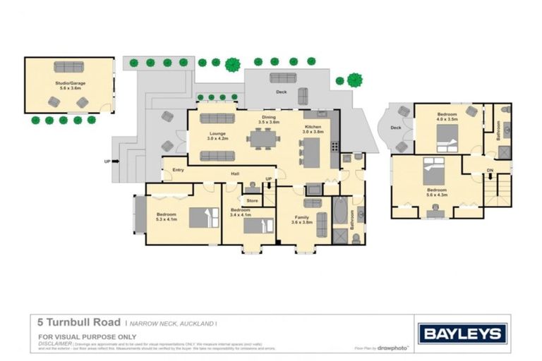 Photo of property in 5 Turnbull Road, Narrow Neck, Auckland, 0624