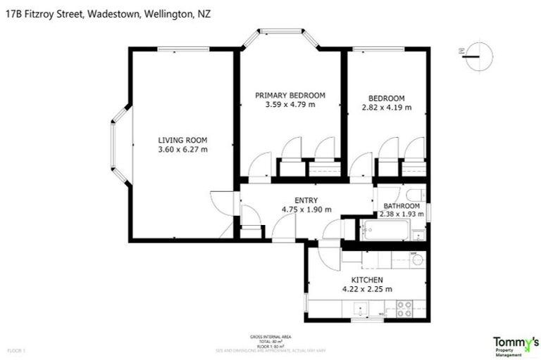 Photo of property in 17b Fitzroy Street, Wadestown, Wellington, 6012