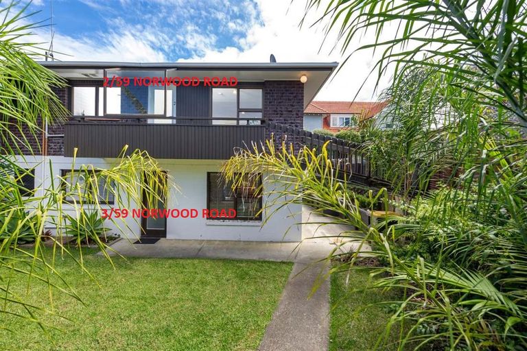 Photo of property in 3/59 Norwood Road, Bayswater, Auckland, 0622