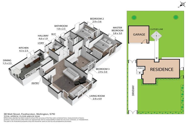 Photo of property in 38 Watt Street, Featherston, 5710