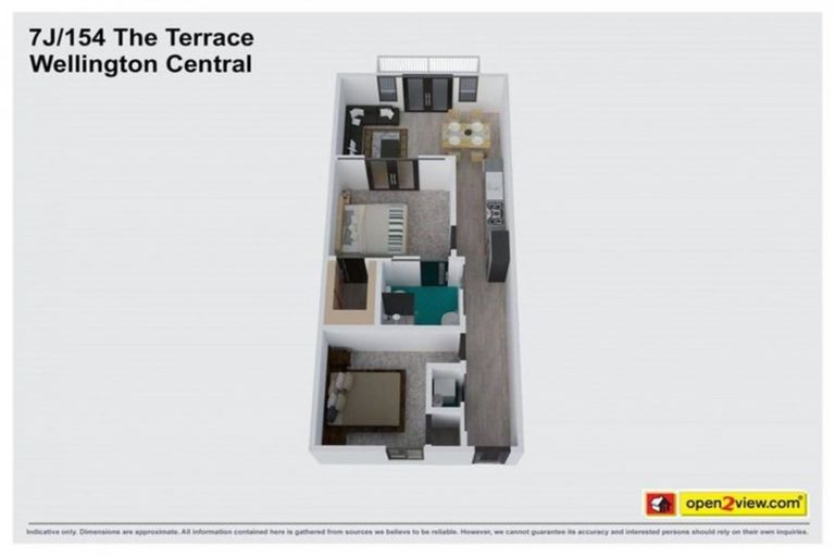 Photo of property in Atrium Towers, 7j/154 The Terrace, Wellington Central, Wellington, 6011