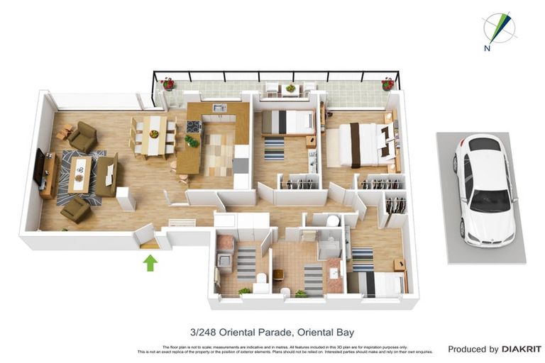 Photo of property in Oriana Apartments, 248 Oriental Parade, Oriental Bay, Wellington, 6011