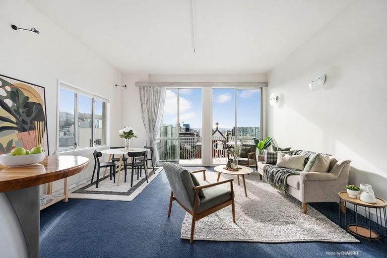Photo of property in Qba Apartments, 3k/51 Webb Street, Mount Cook, Wellington, 6011