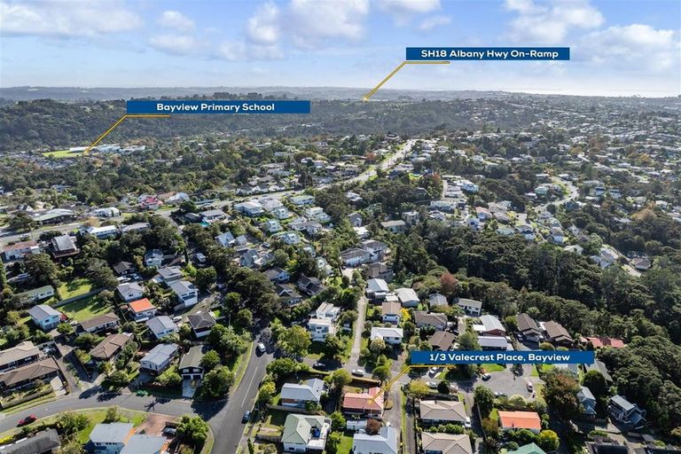 Photo of property in 1/3 Valecrest Place, Bayview, Auckland, 0629