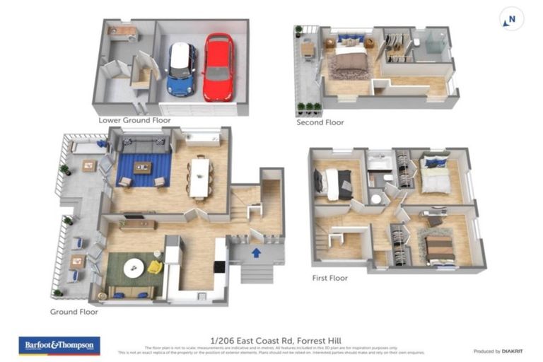 Photo of property in 1/206 East Coast Road, Forrest Hill, Auckland, 0620