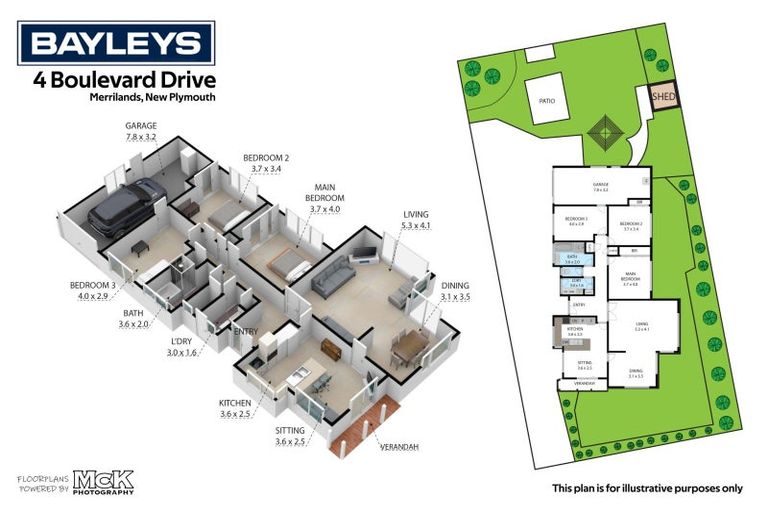 Photo of property in 4 Boulevard Drive, Merrilands, New Plymouth, 4312