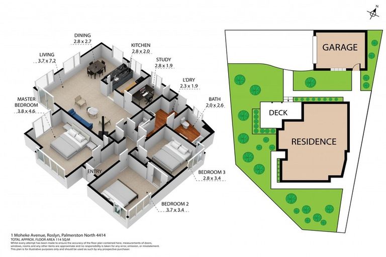 Photo of property in 1 Moheke Avenue, Roslyn, Palmerston North, 4414