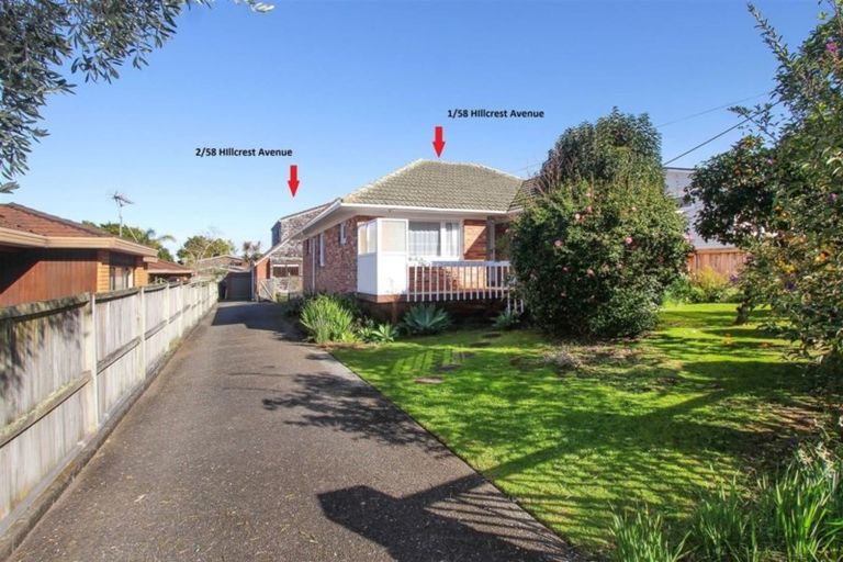 Photo of property in 1/58 Hillcrest Avenue, Hillcrest, Auckland, 0627