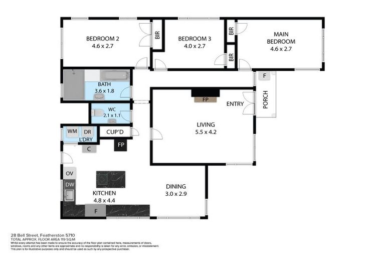 Photo of property in 28 Bell Street, Featherston, 5710