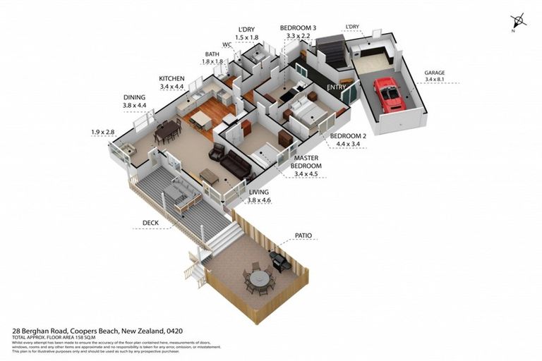 Photo of property in 28 Berghan Road, Coopers Beach, 0420