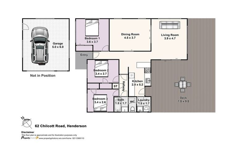 Photo of property in 62 Chilcott Road, Henderson, Auckland, 0612