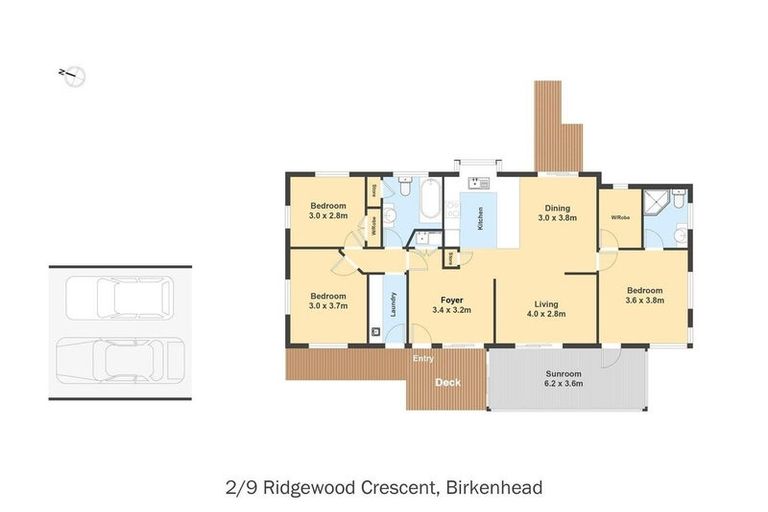 Photo of property in 2/9 Ridgewood Crescent, Birkenhead, Auckland, 0626