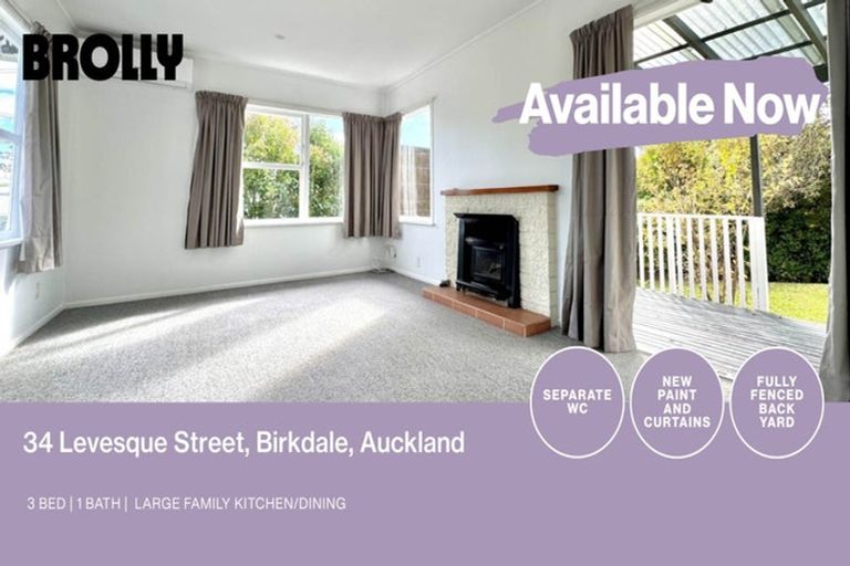 Photo of property in 34 Levesque Street, Birkdale, Auckland, 0626