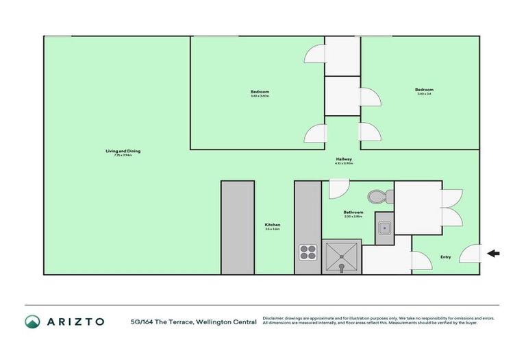 Photo of property in Montreaux Apartments, 5g/164 The Terrace, Wellington Central, Wellington, 6011