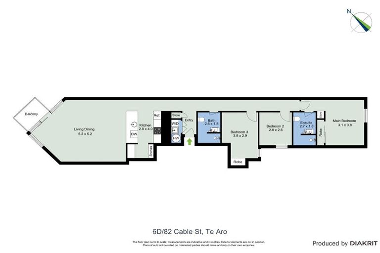 Photo of property in Piermont Apartments, 6d/82 Cable Street, Te Aro, Wellington, 6011