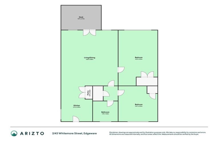 Photo of property in 2/43 Whitmore Street, Edgeware, Christchurch, 8013