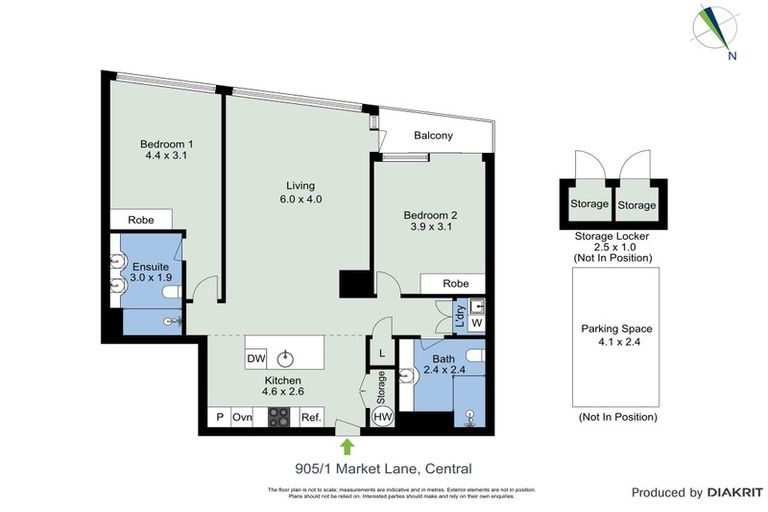 Photo of property in 905/1 Market Lane, Wellington Central, Wellington, 6011