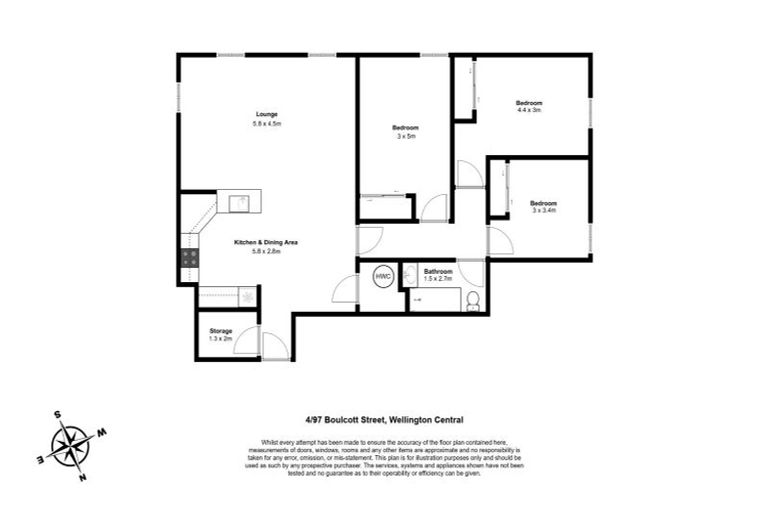 Photo of property in 4/97 Boulcott Street, Wellington Central, Wellington, 6011