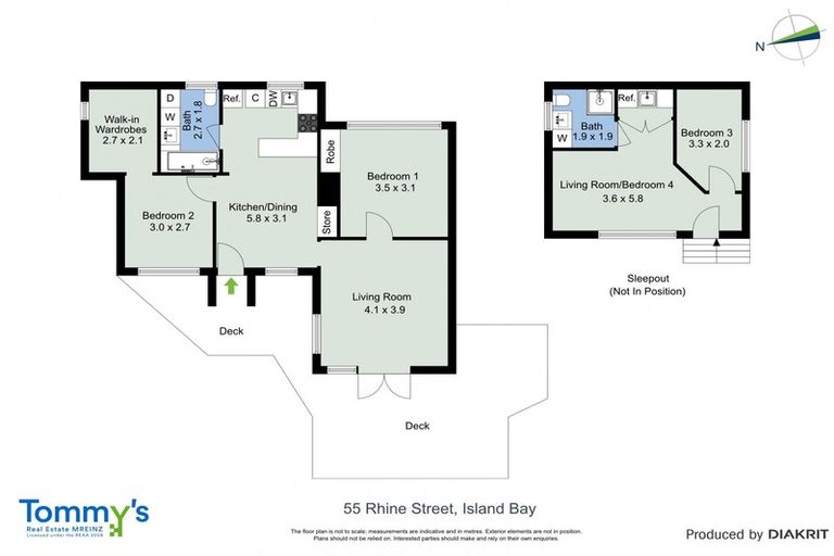 Photo of property in 55 Rhine Street, Island Bay, Wellington, 6023