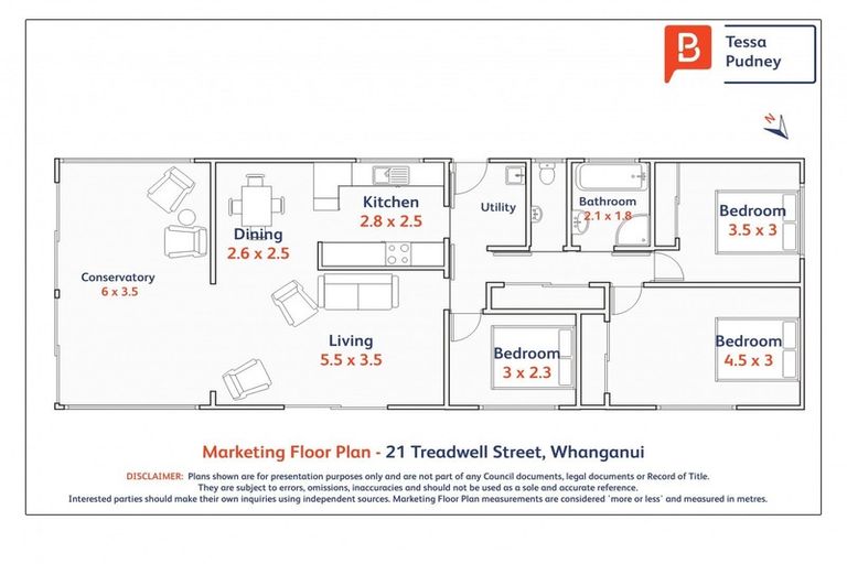 Photo of property in 21 Treadwell Street, Springvale, Whanganui, 4501