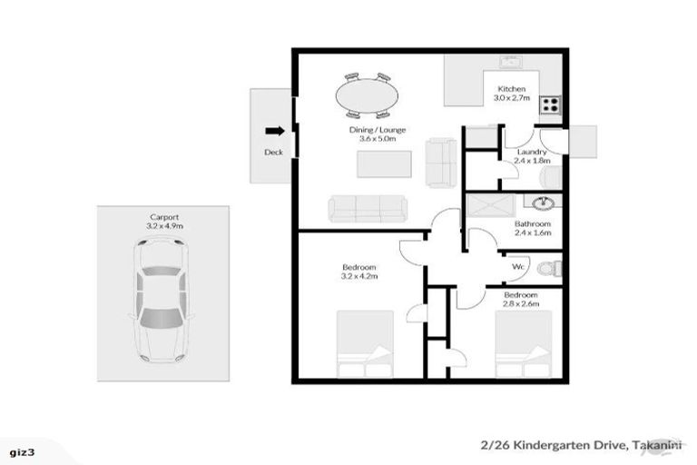 Photo of property in 2/26 Kindergarten Drive, Conifer Grove, Takanini, 2112