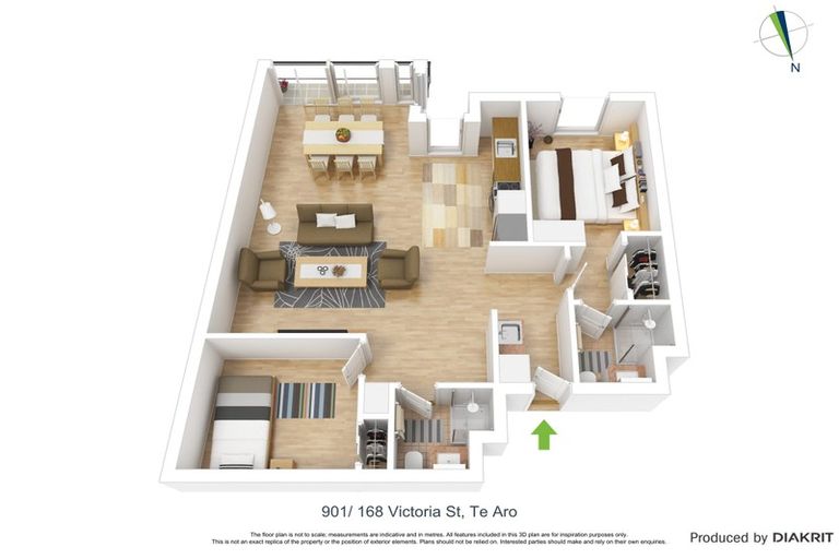 Photo of property in Vsp South, 901/168 Victoria Street, Te Aro, Wellington, 6011