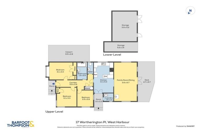 Photo of property in 17 Worthington Place, West Harbour, Auckland, 0618