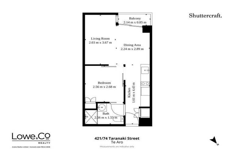 Photo of property in Soho Apartments, 421/74 Taranaki Street, Te Aro, Wellington, 6011