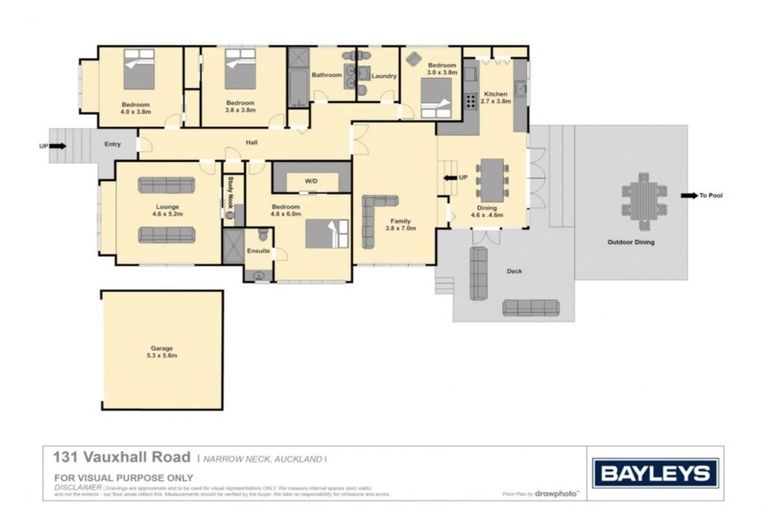 Photo of property in 131 Vauxhall Road, Narrow Neck, Auckland, 0624