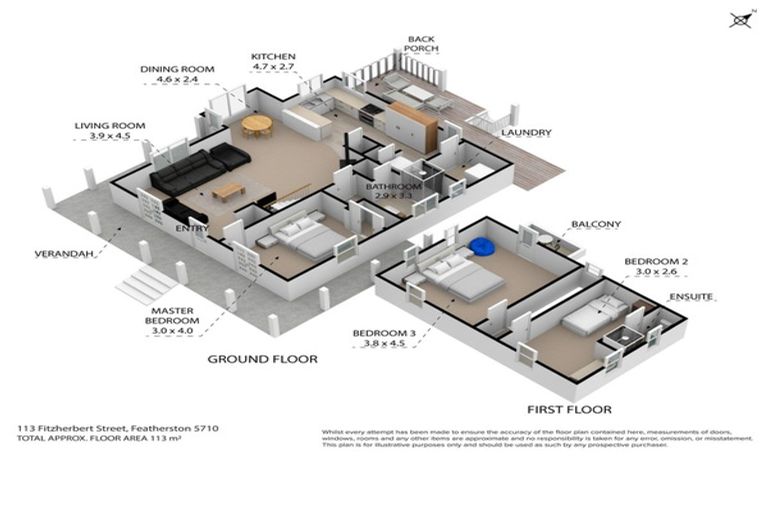 Photo of property in 113 Fitzherbert Street, Featherston, 5710