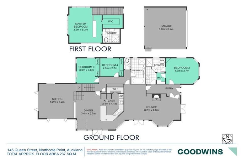 Photo of property in 145 Queen Street, Northcote Point, Auckland, 0627