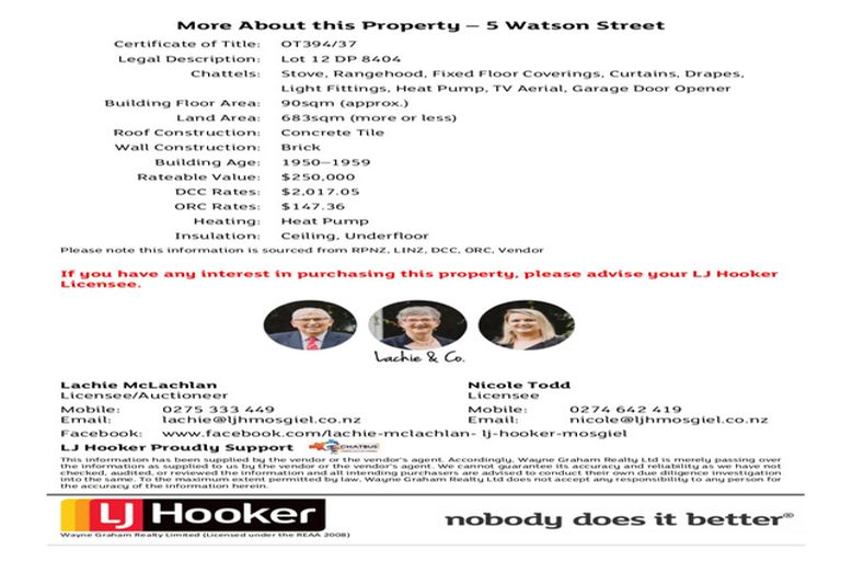 Photo of property in 5 Watson Street, Green Island, Dunedin, 9018