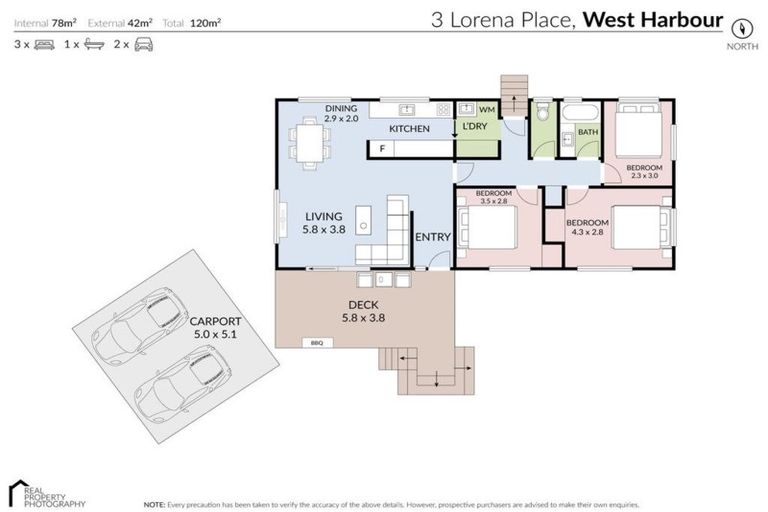 Photo of property in 3 Lorena Place, West Harbour, Auckland, 0618