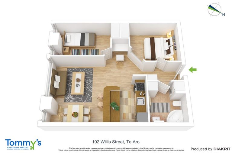 Photo of property in St Peters Apartments, 9c/192 Willis Street, Te Aro, Wellington, 6011