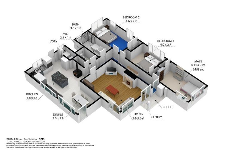 Photo of property in 28 Bell Street, Featherston, 5710