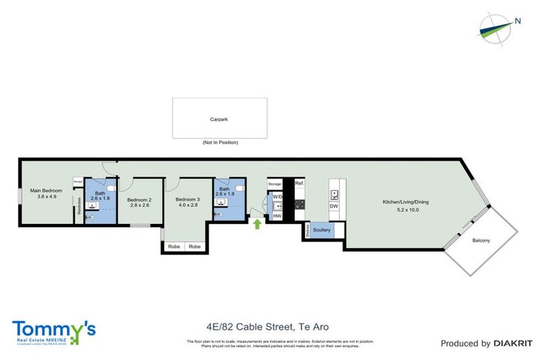 Photo of property in Piermont Apartments, 4e/82 Cable Street, Te Aro, Wellington, 6011